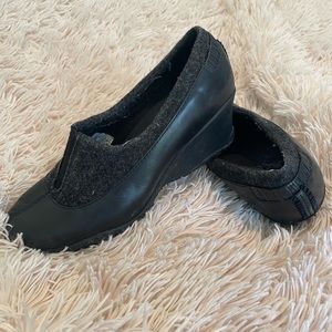 Merrell wedge shoes with wool upper